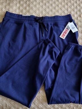 32 Degrees Men's Navy Thermal Jogger Pants